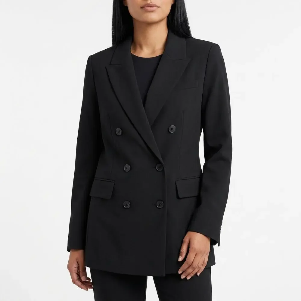 Express Black Blazer Lined Jacket Women Size 8